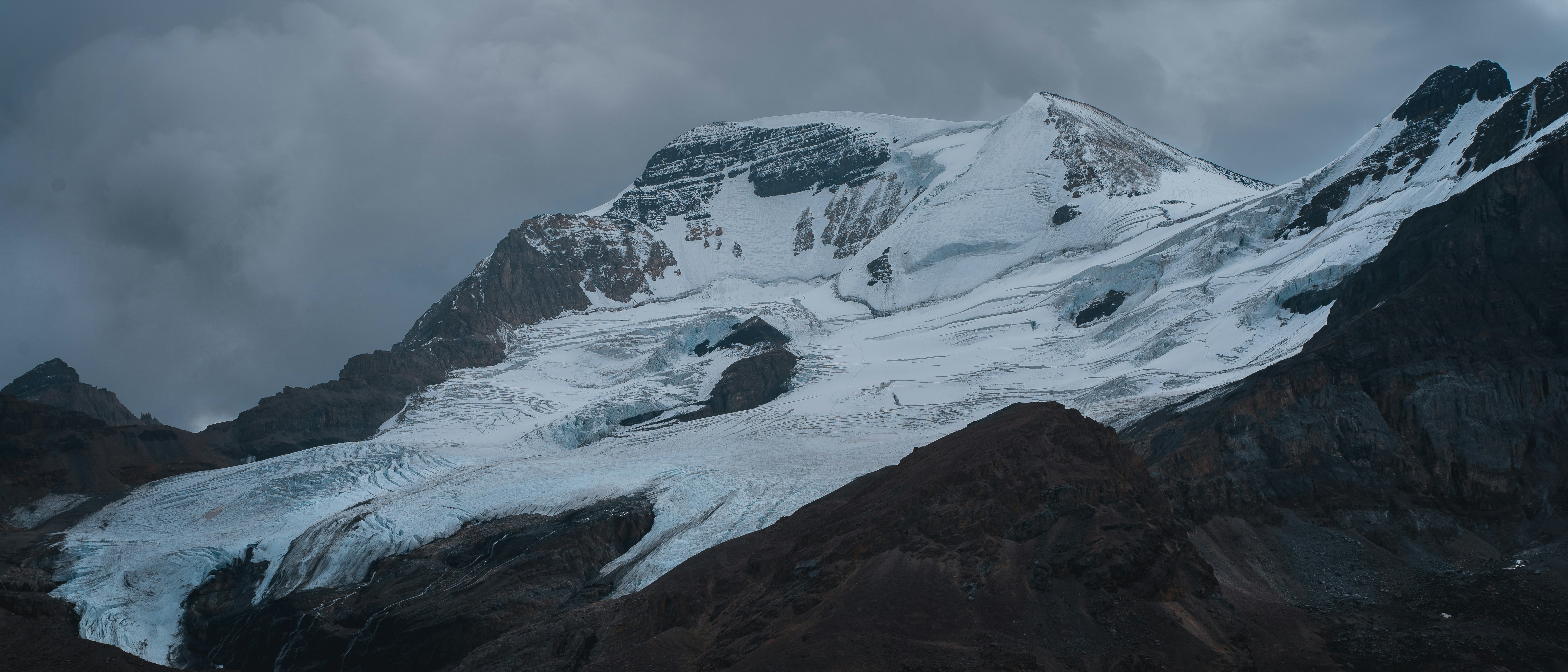 Glacier in Jasper National Park, Alberta, Canada