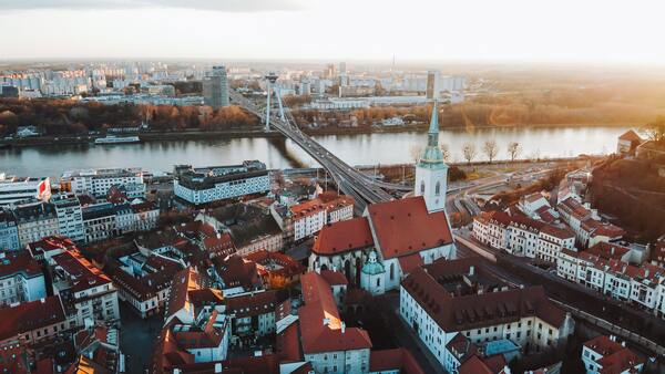 Aerial View of Bratislava