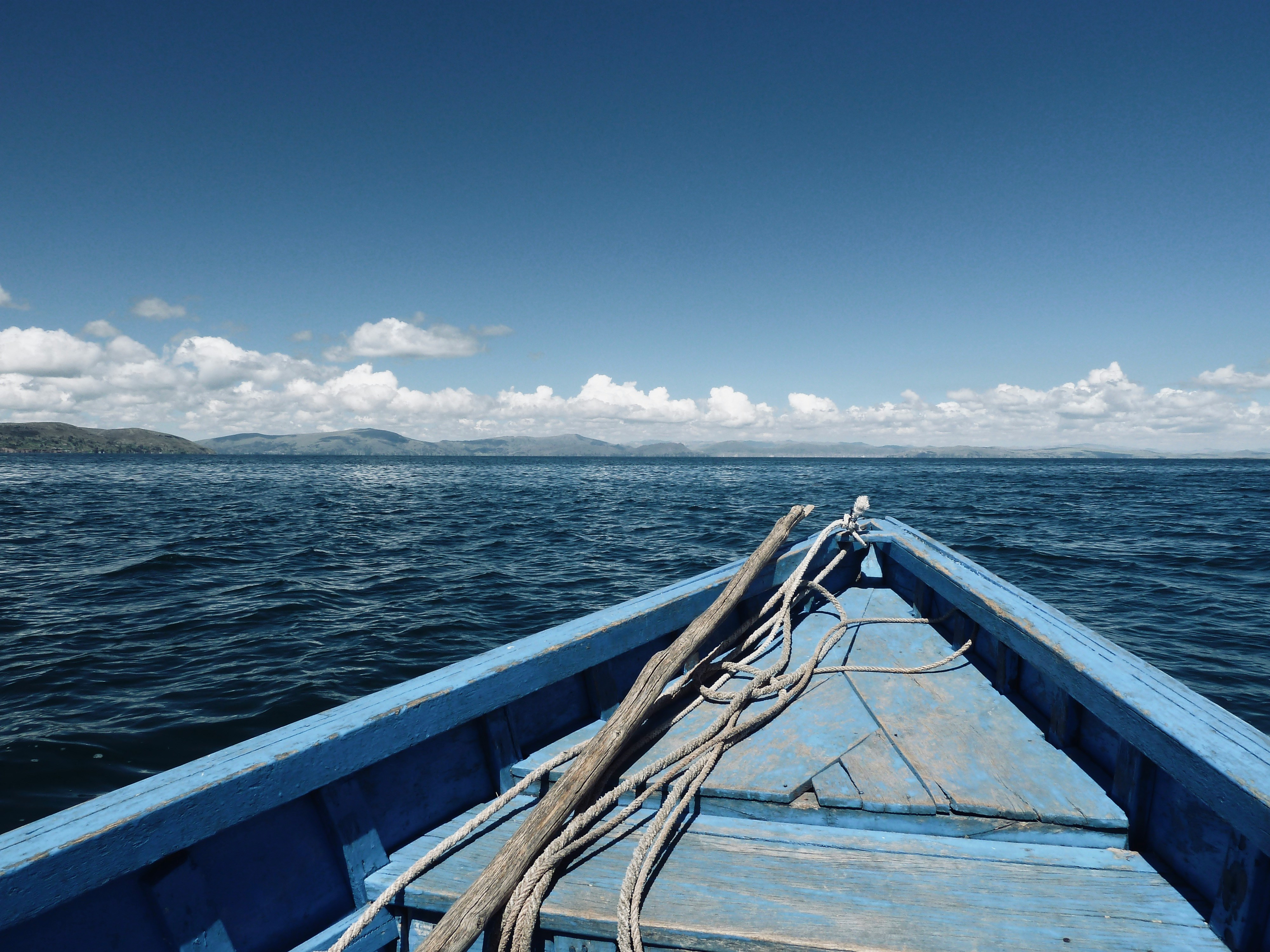 On the boat on Lake Titicaca _Peru_