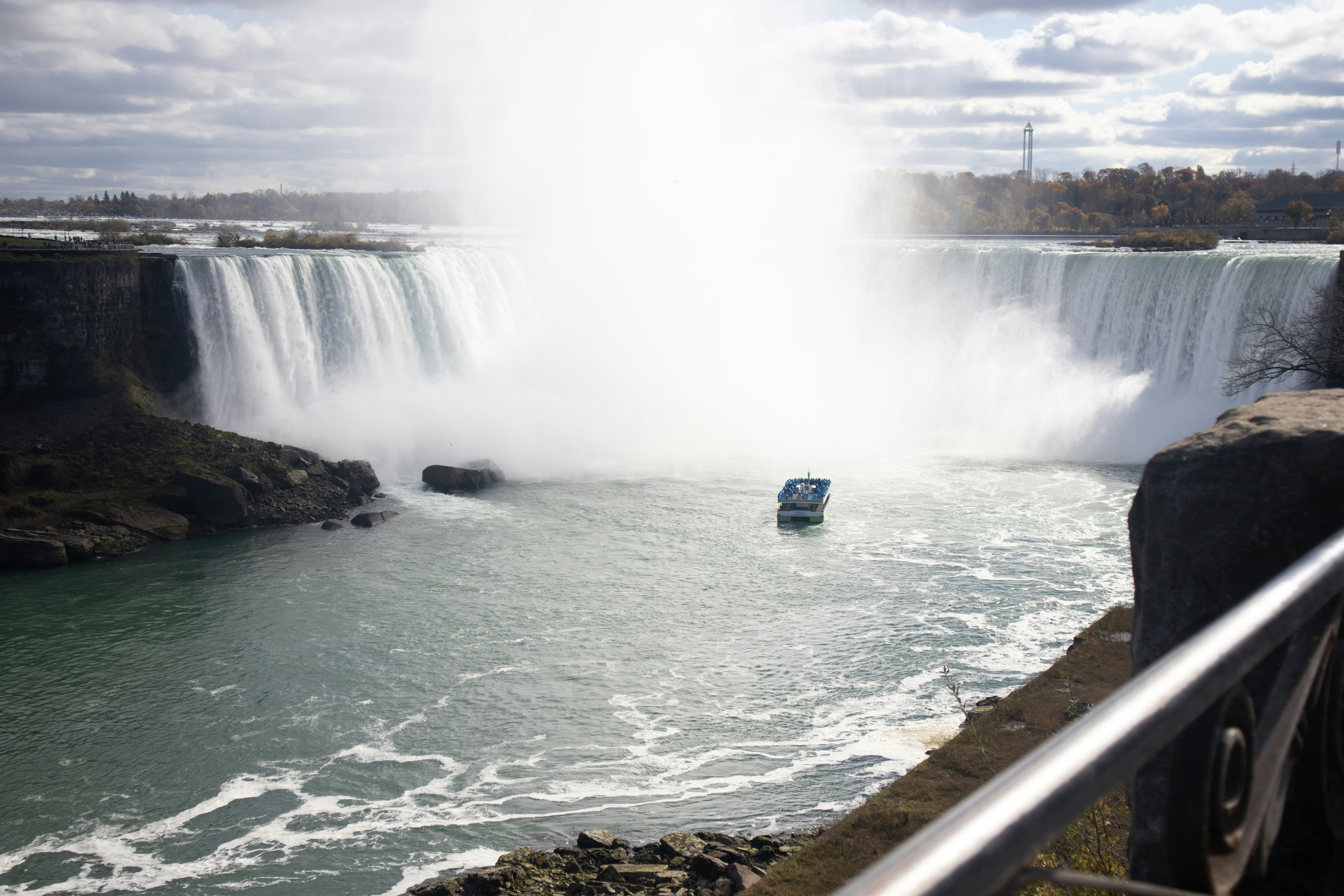 A beautiful sight of the Canada side of the great fall of Niagara. Niagara Falls, ON, Canada