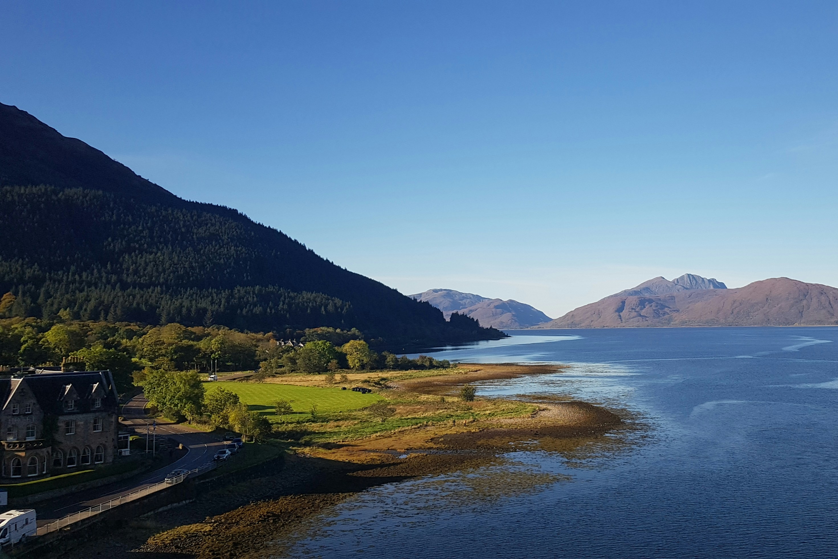 Loch Linnhe on a sunny autumn day