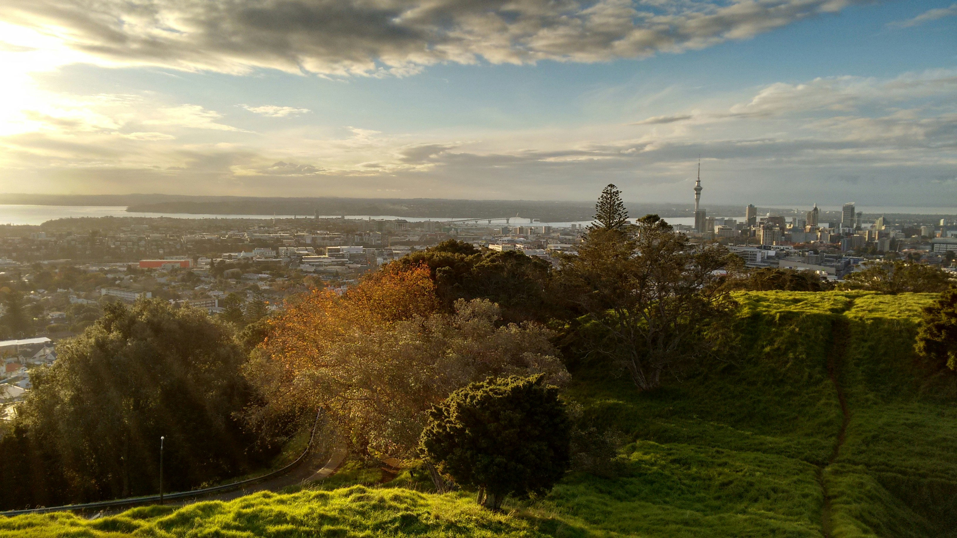 Auckland seen from a hill, Auckland, New Zealand