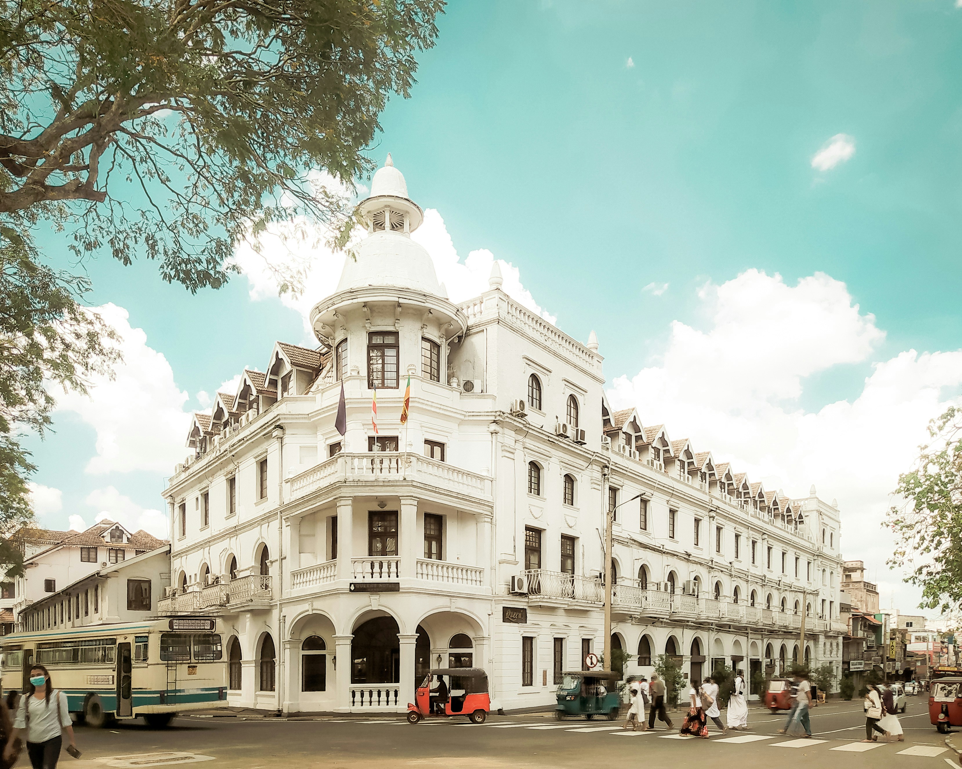 One of Sri Lanka's iconic historic hotels, Queen's Hotel, situated in the heart of Kandy