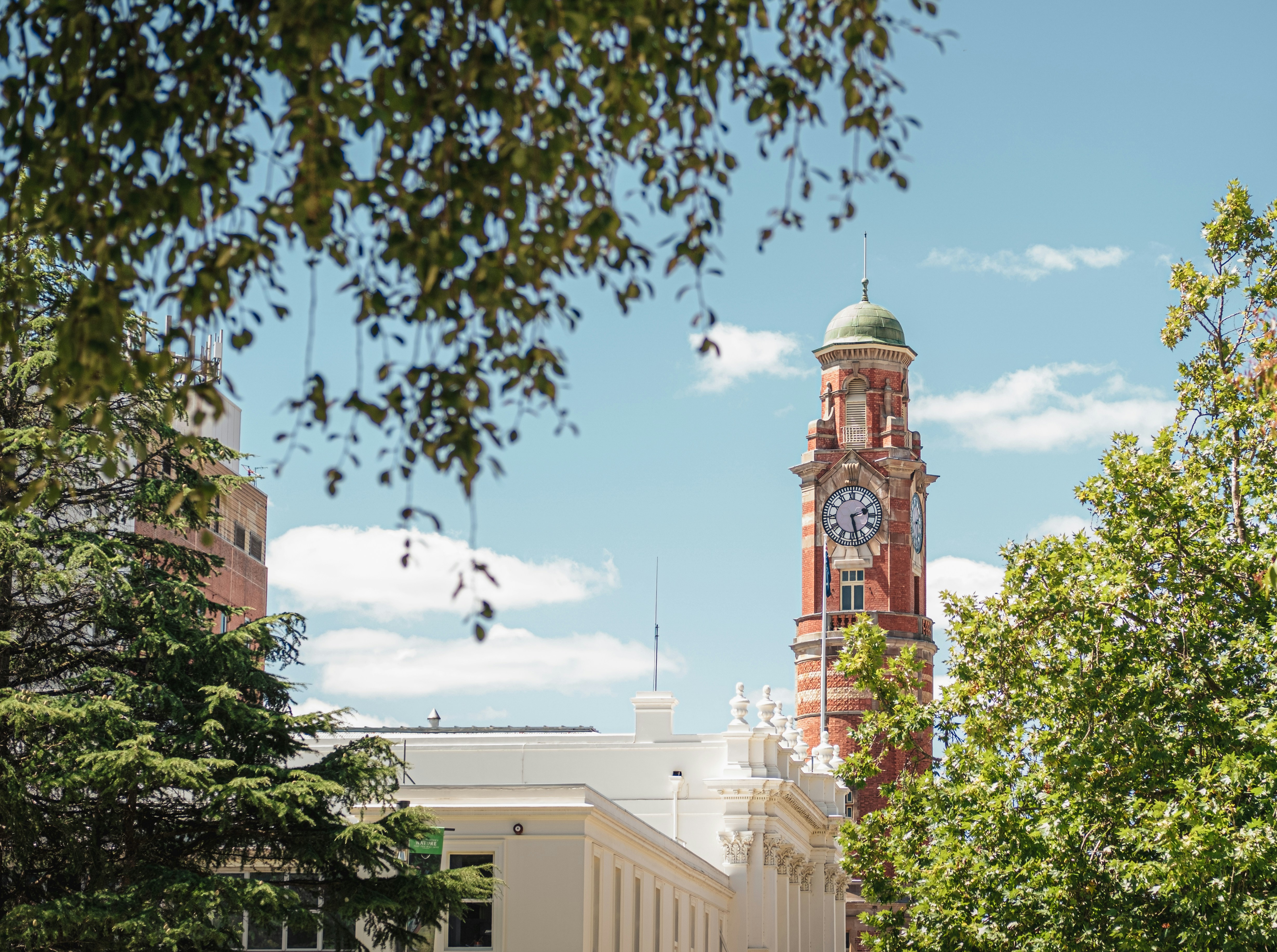 The beautiful clock tower in Launceston, Tasmania