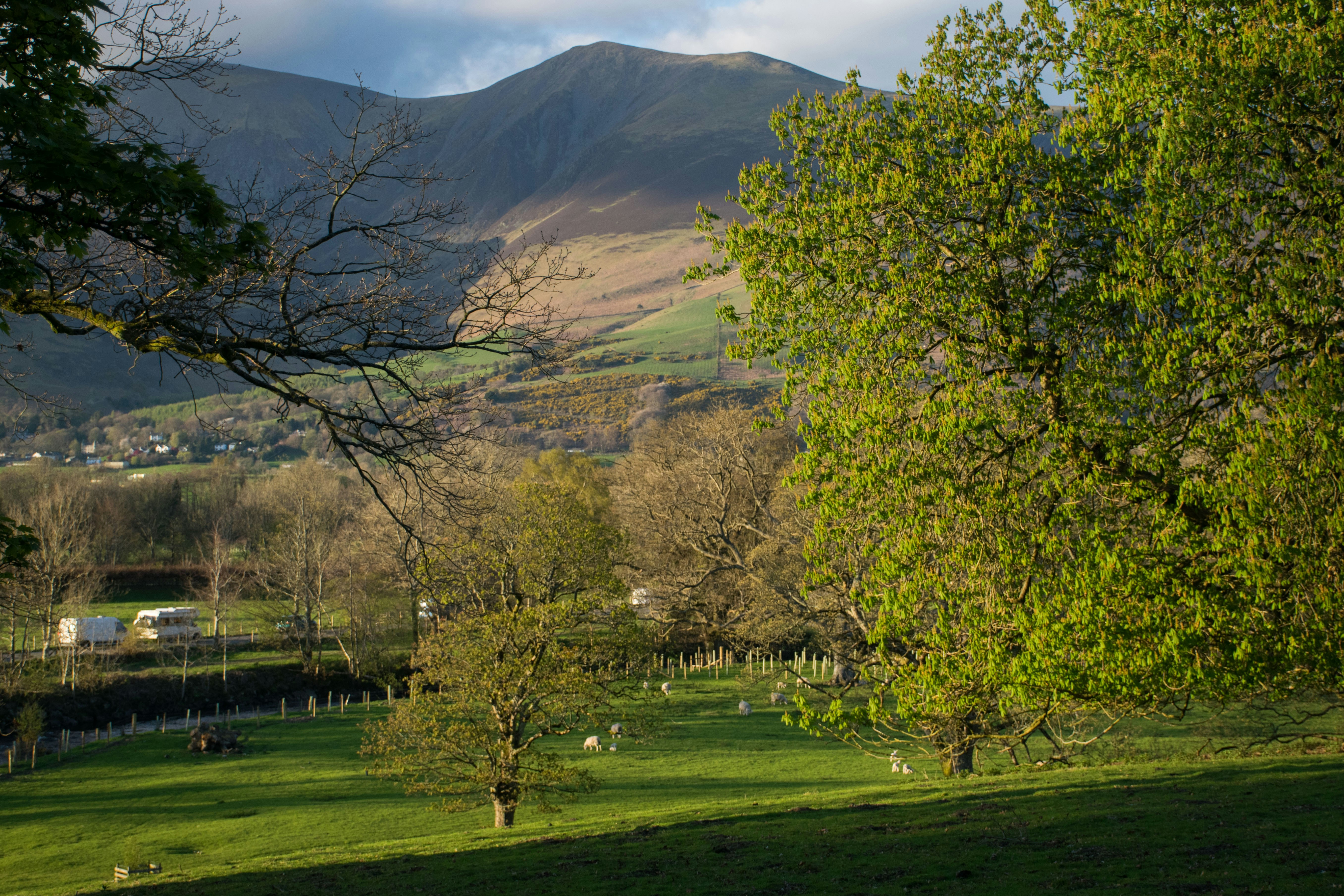 Lake District landscape at golden hour