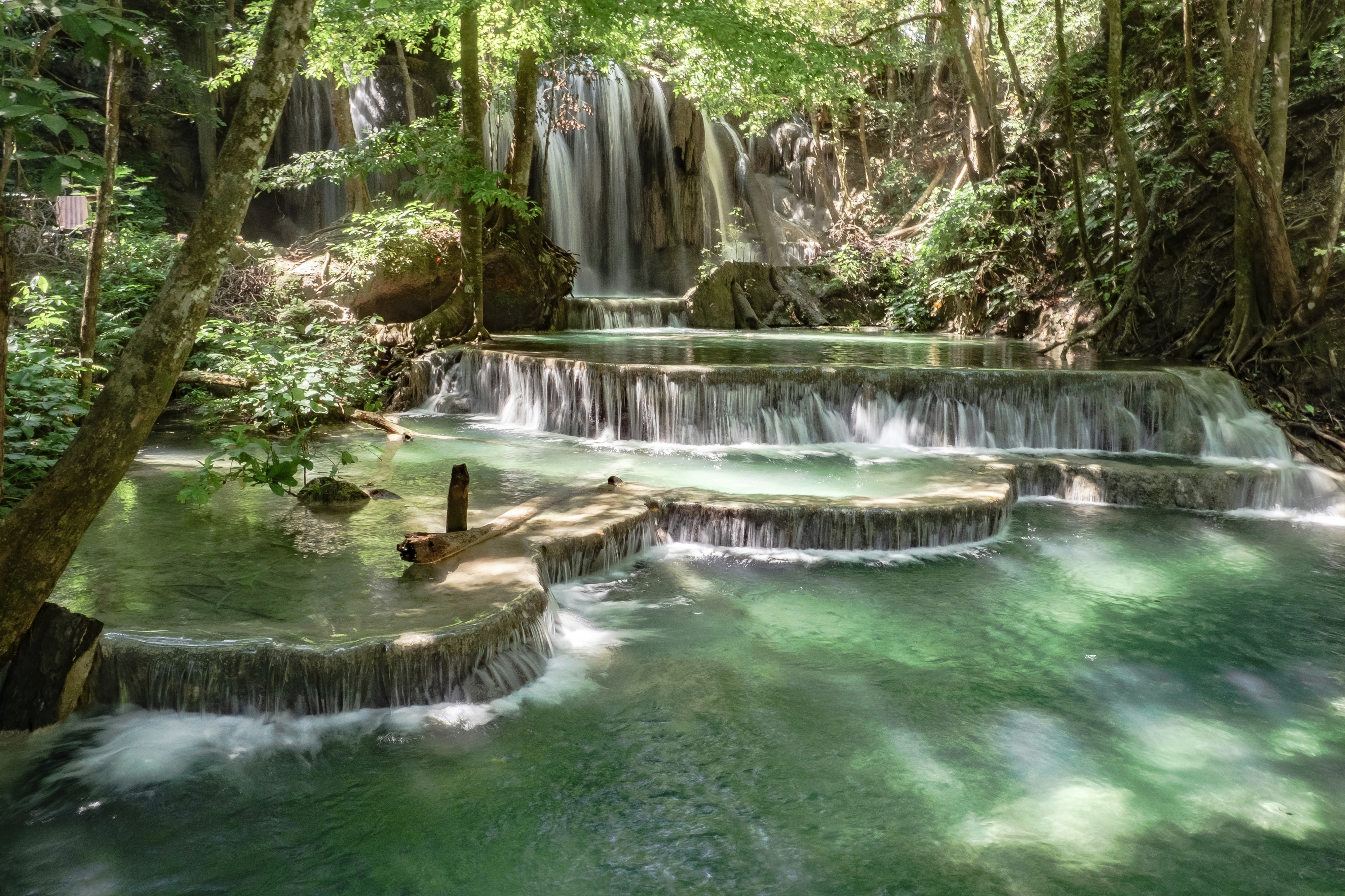 Mata Jitu Waterfalls. The most beautiful waterfalls in Sumbawa, Indonesia on the island of Moyo.