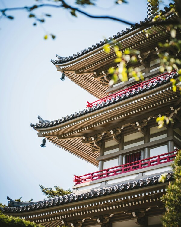 Beautiful pagoda at Rinnō-ji Temple, Sendai, Miyagi Prefecture.