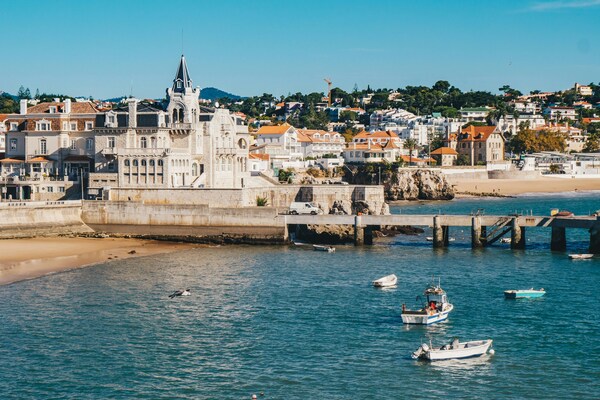 Cascais waterfront and beach near Lisbon, Portugal