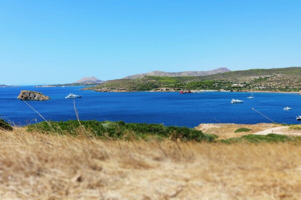 Aegean Sea as viewed from Sounion, Greece