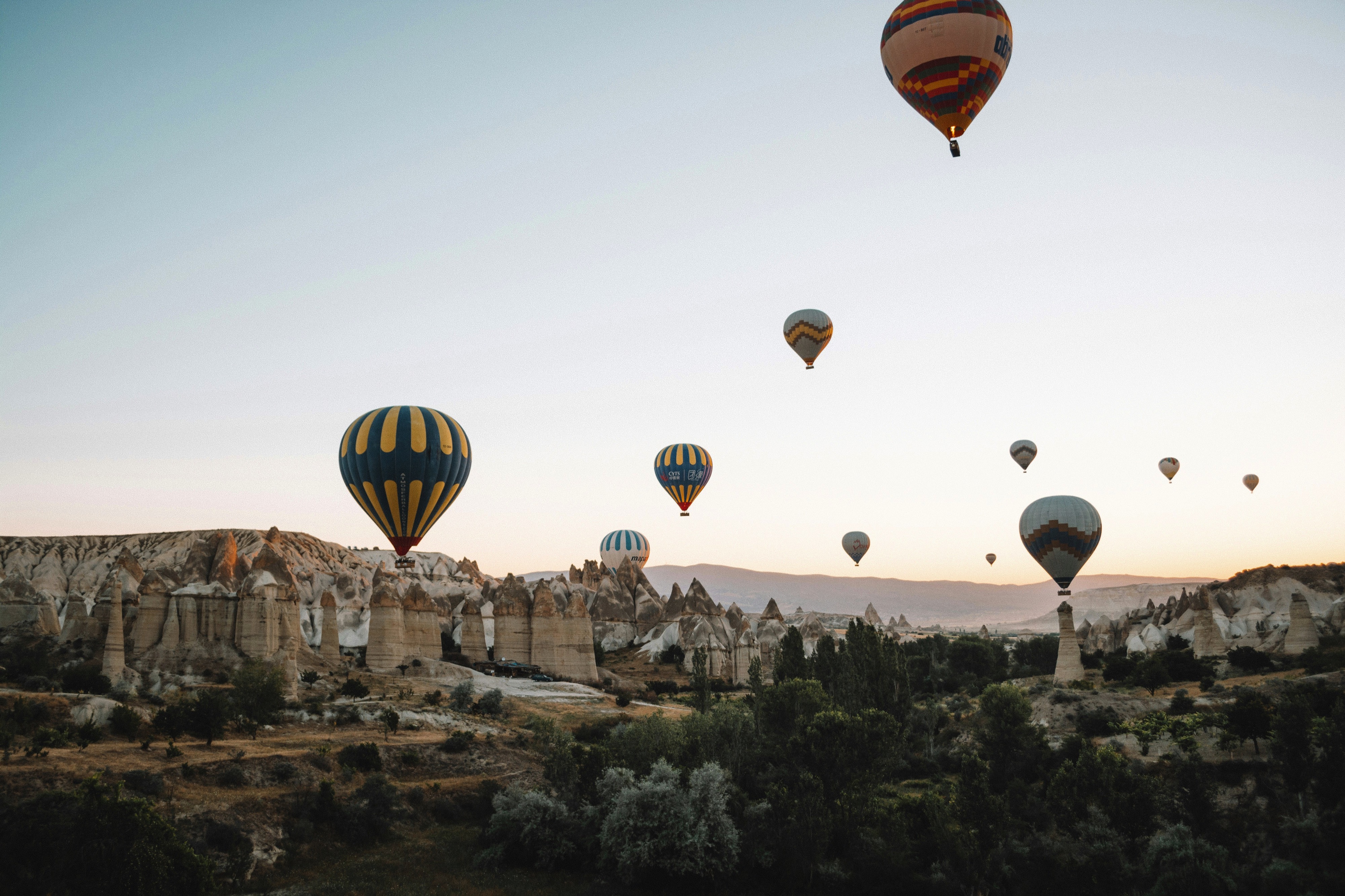 Hot air balloons in Cappadocia Turkey