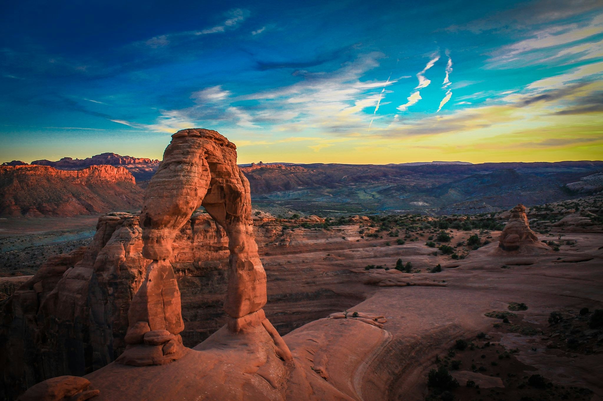 Surreal Desert Skies, Delicate Arch Utah, Moab, United States
