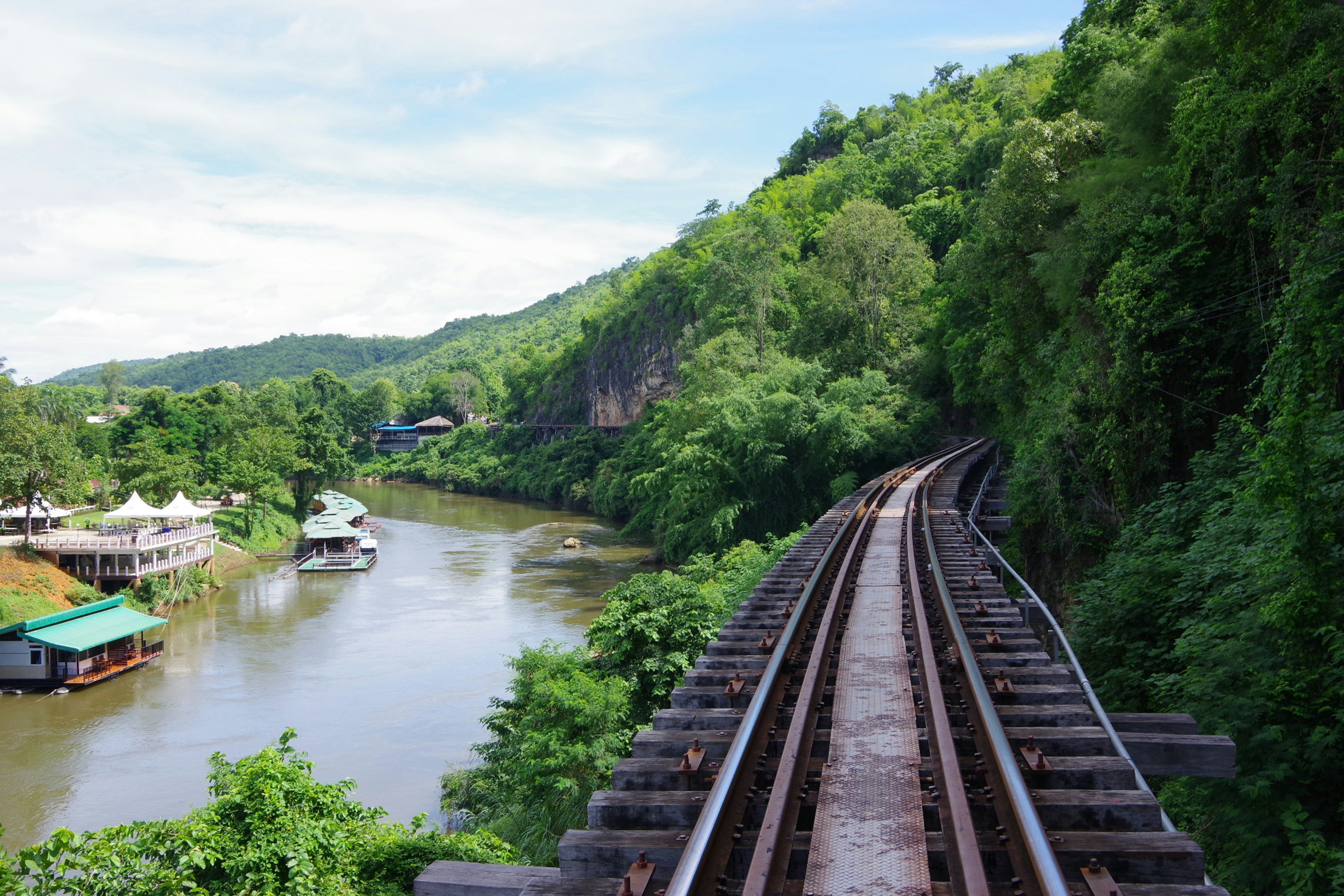 The Dead Railway Train, Kanchanaburi, Thailand