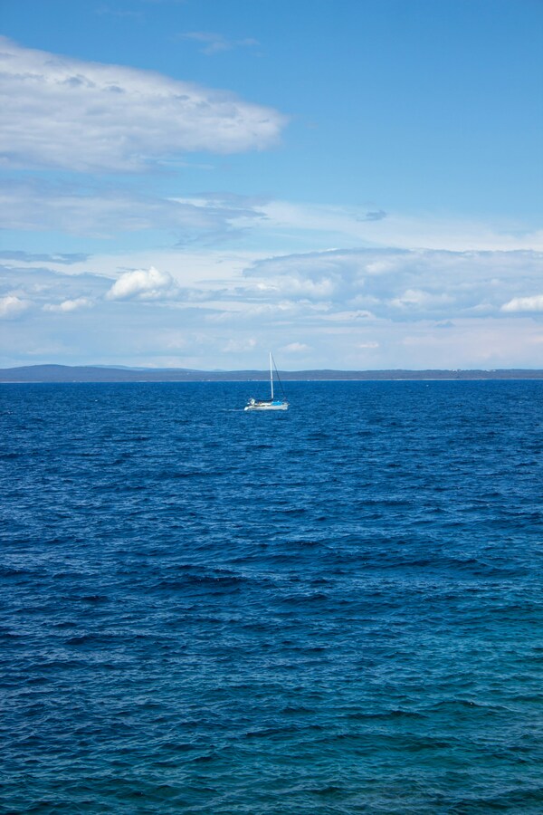 Little ship in the sea. Mali Losinj, Croatia