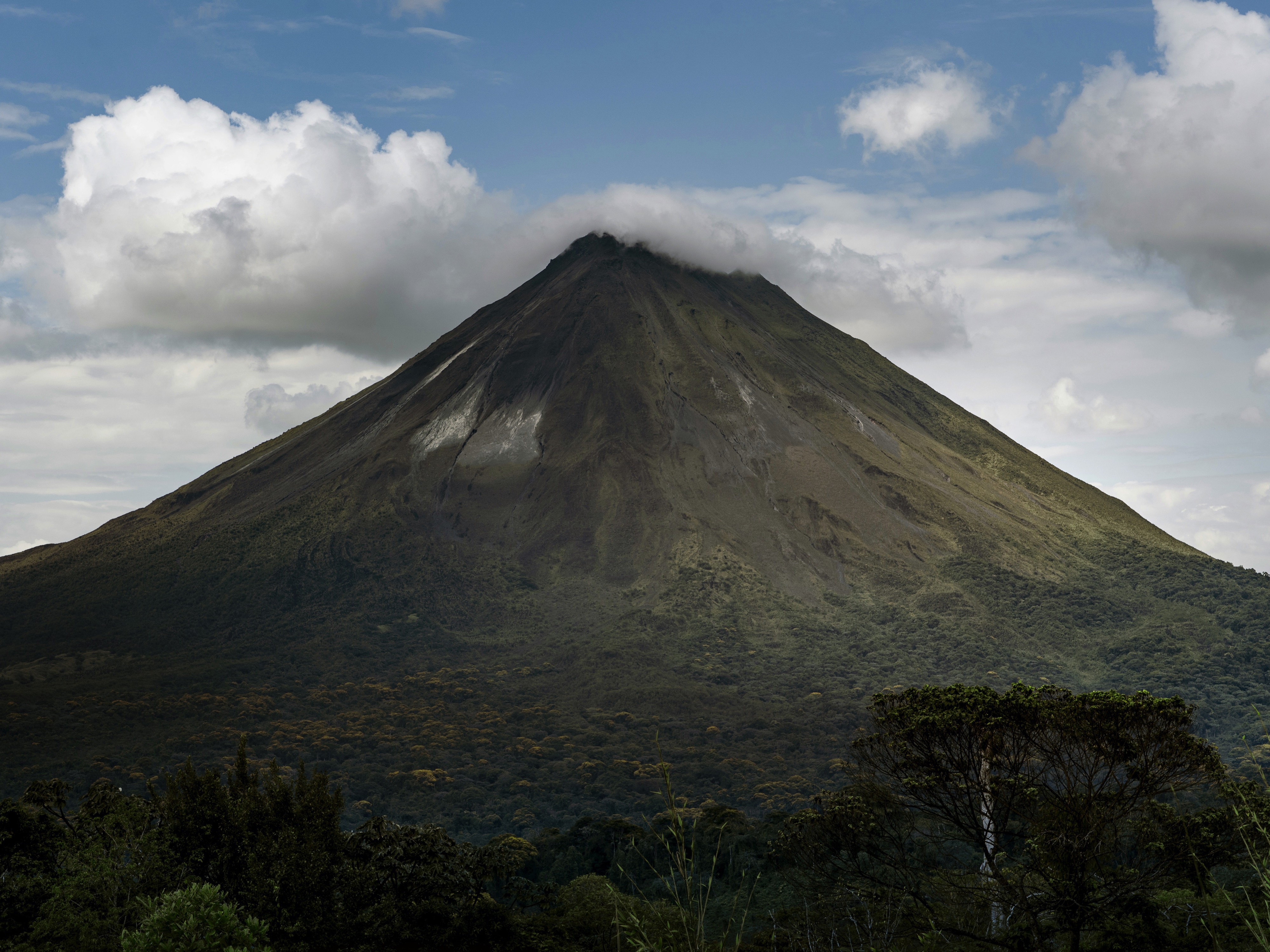 View of the Arenal volcano in Costa Rica