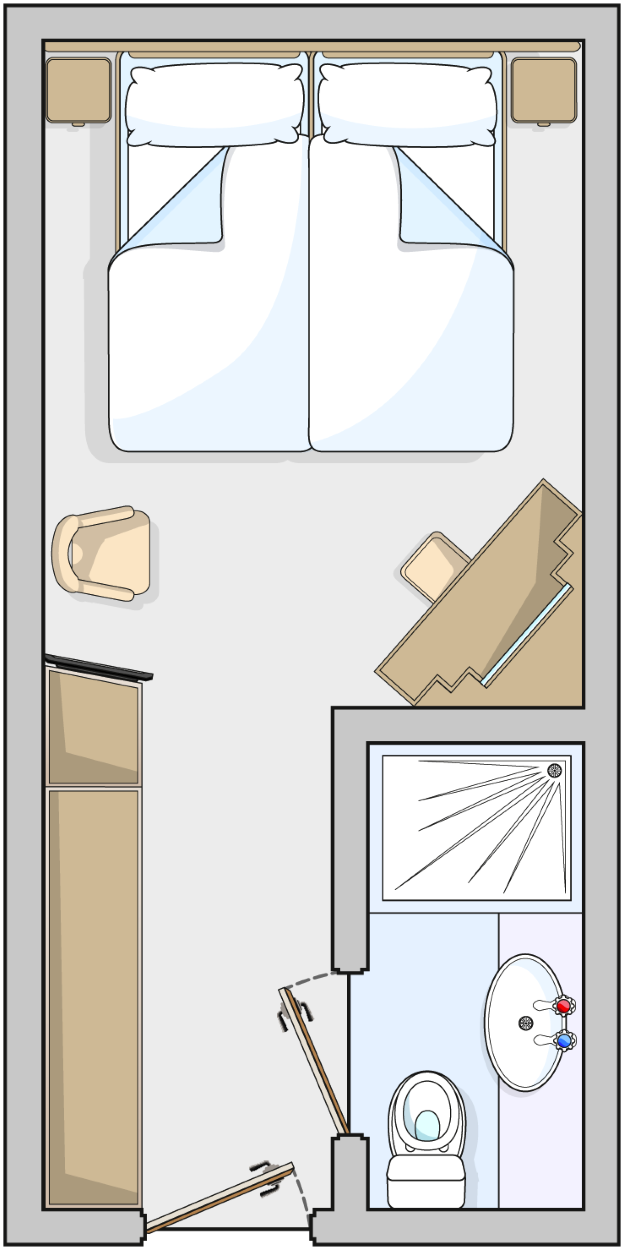 Single Inside Cabin