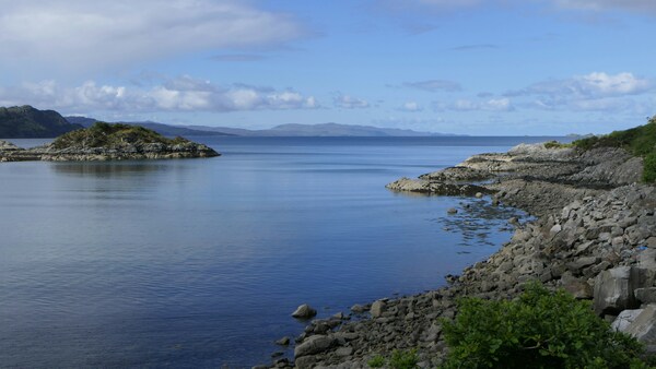 Loch Nan Uamh view towards Isle of Eigg