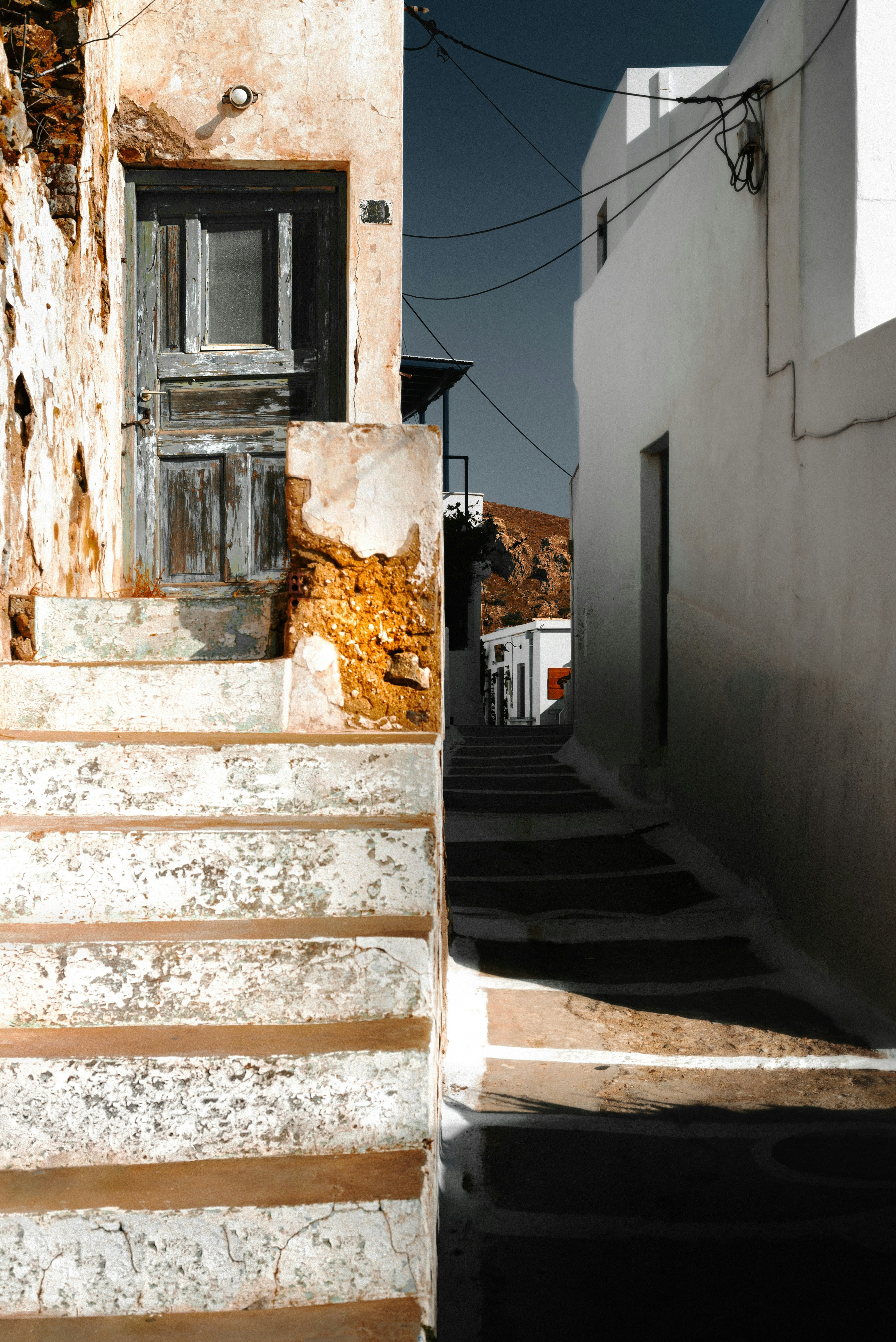 Narrow alley, Ano Chora, Serifos Island, Greece