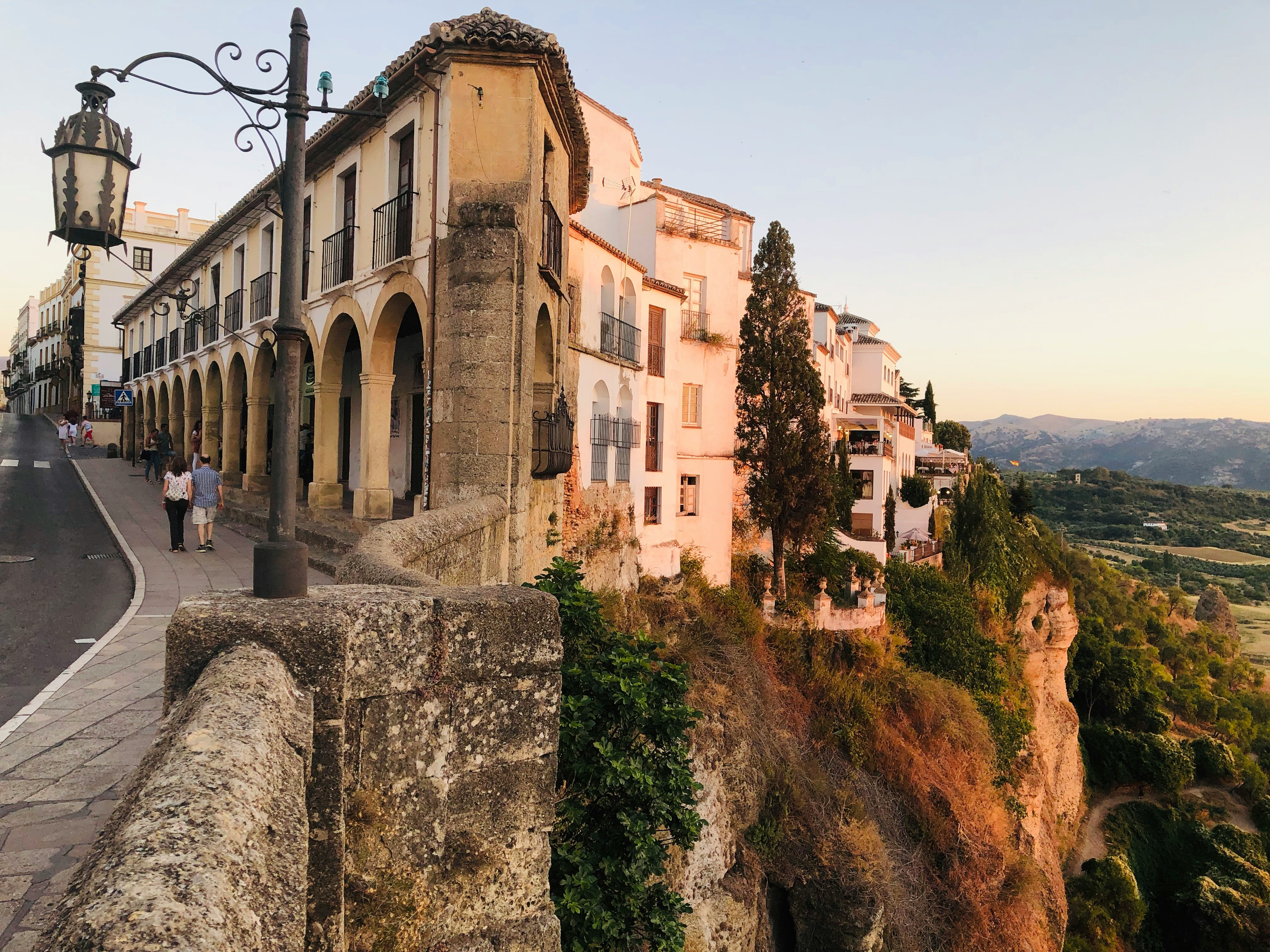 Corner buildings in Ronda, Spain.