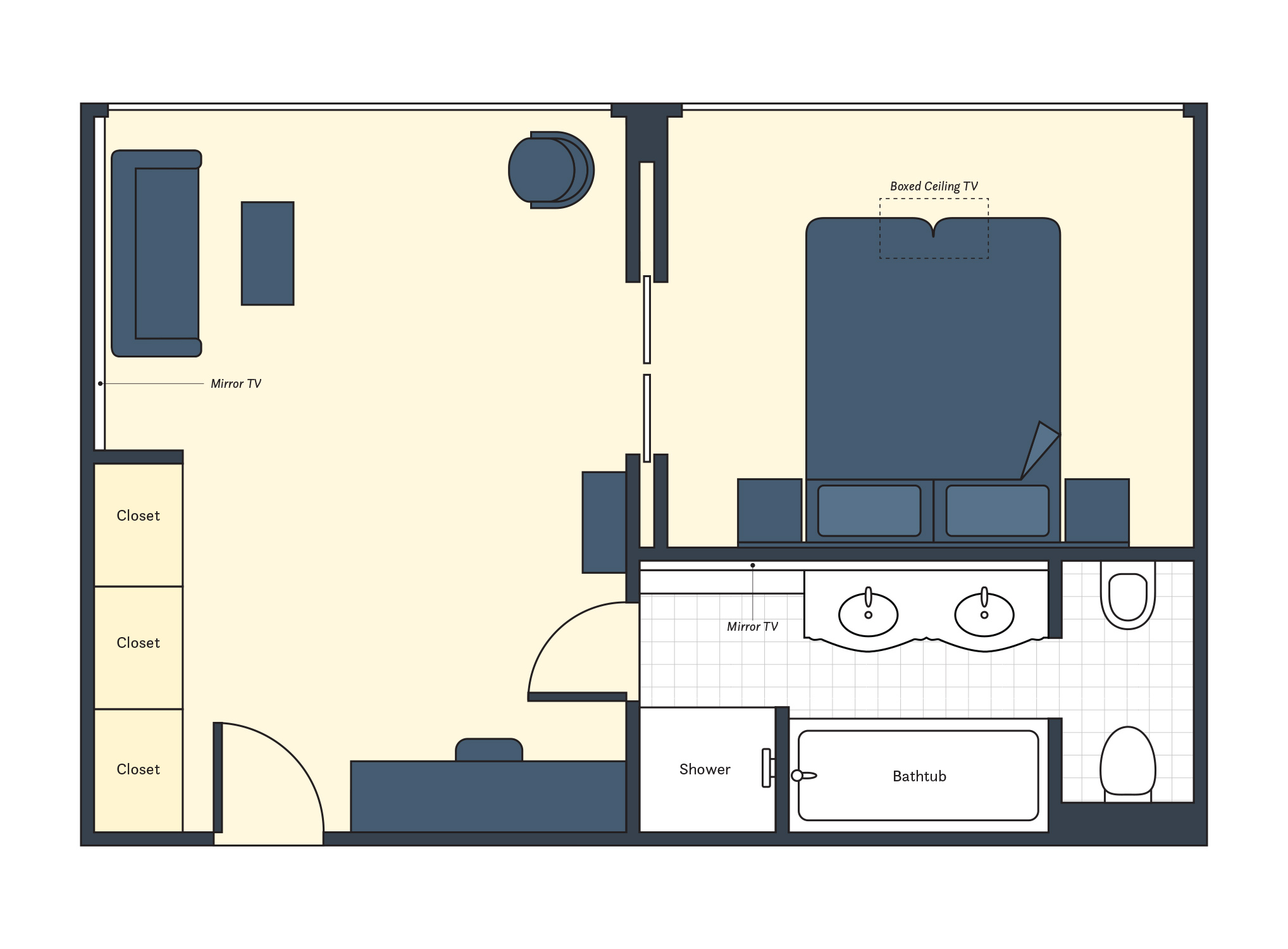 UNIWORLD Boutique River Cruises S.S. Antoinette Grand Suite Floor Plan.png