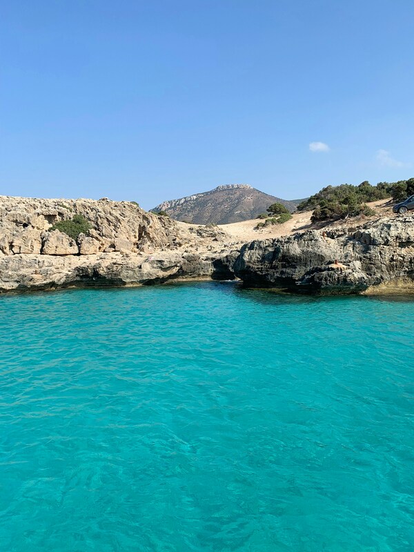 Enjoying the inviting beauty of Paphos beach in Cyprus.