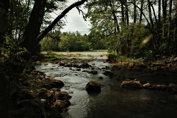 Mouth of a rapid in Kotka, Finland