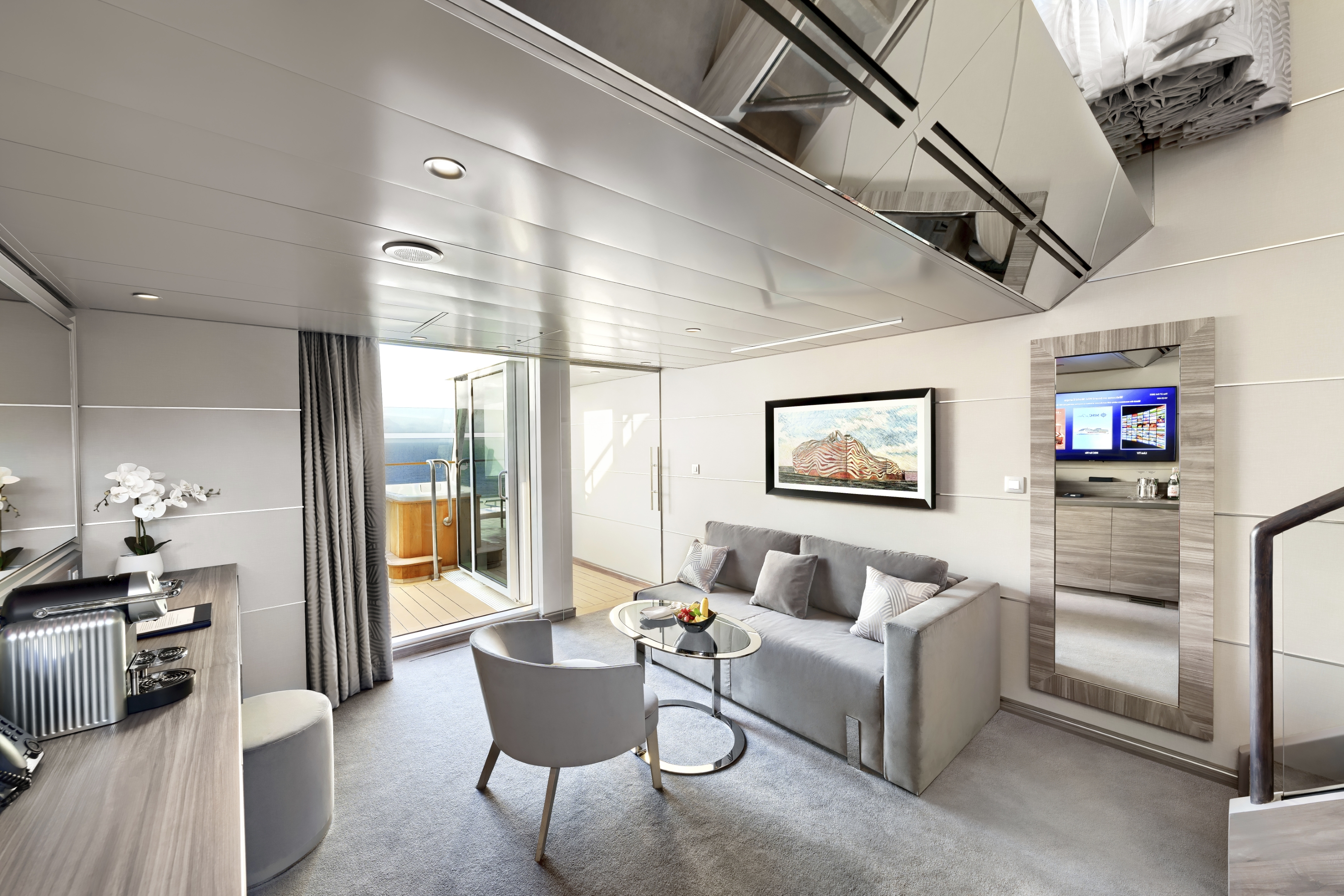 MSC Yacht Club Duplex Suite with Whirlpool Bath