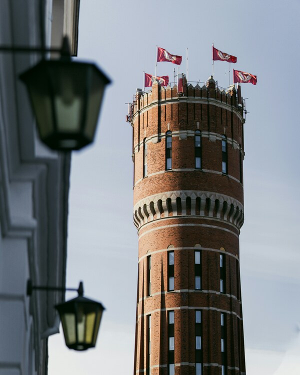 Old water tower in Kalmar City Kalmar, Sweden