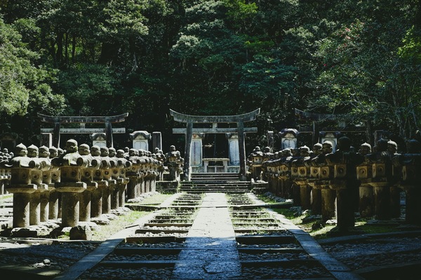 Graveyard at Tokoji Temple, Hagi, Japan