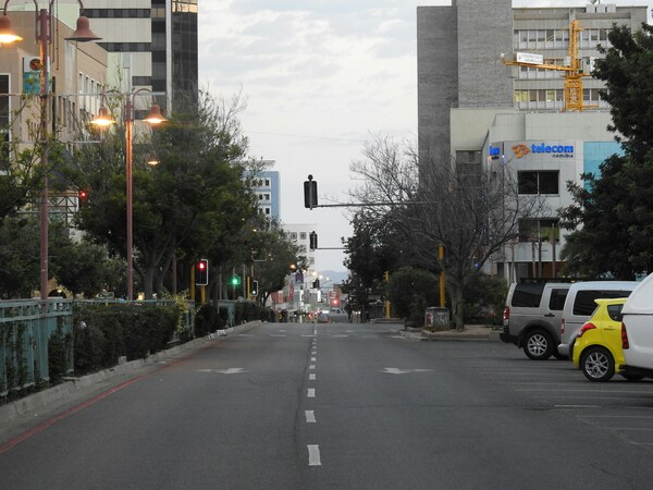 06h00 AM, Empty Street, Windhoek, Namibia