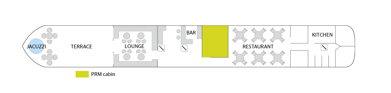 CroisiEurope MS Raymonde Upper Deck Plan.png