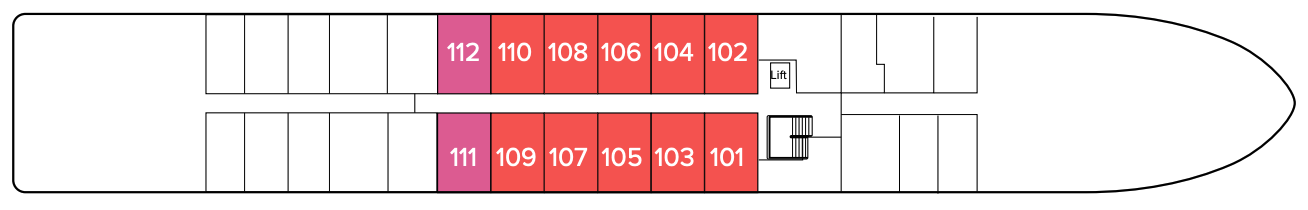 Lower Deck deck plan