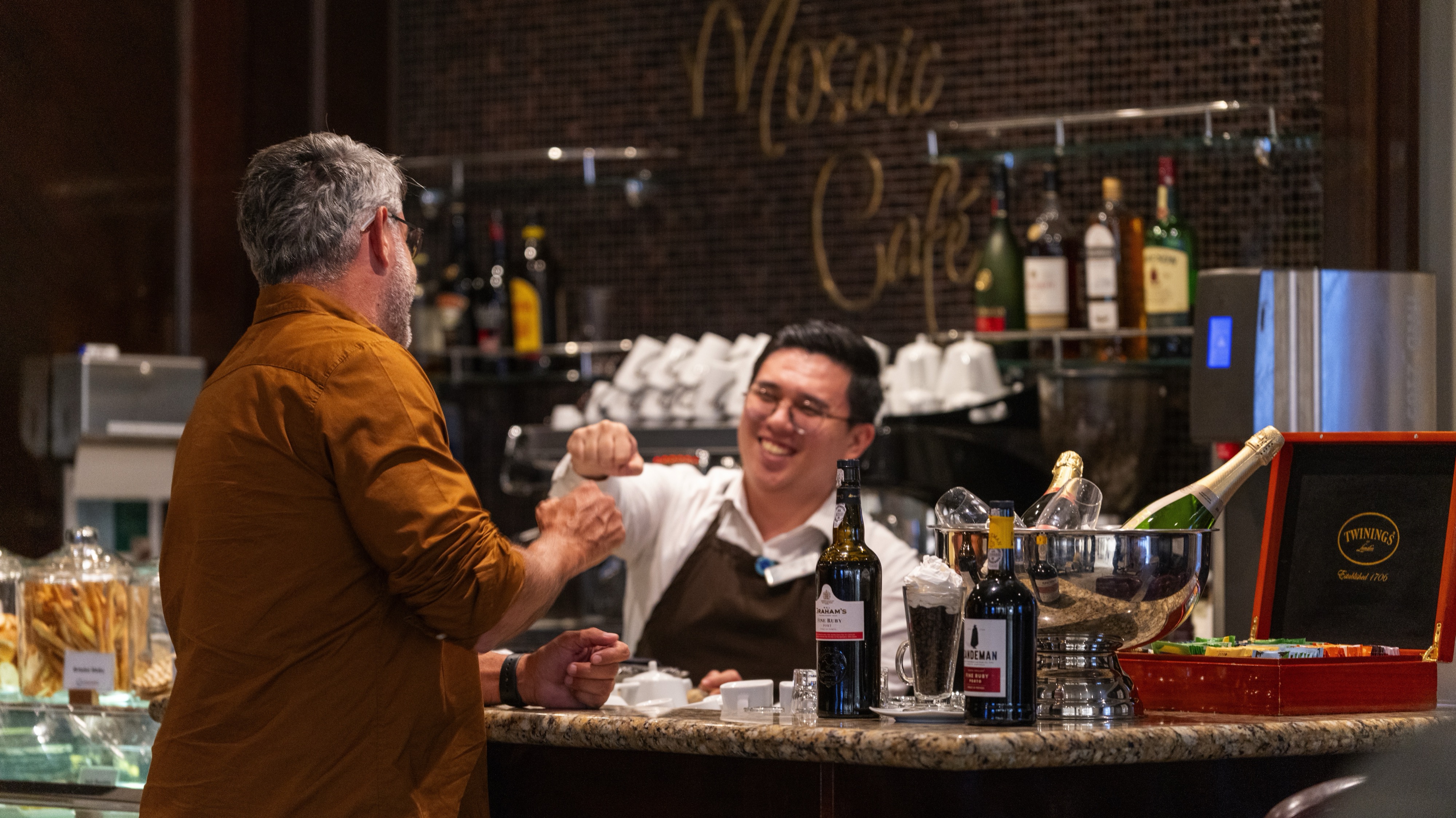 Mosaic Cafe & Mosaic Cafe @ Night