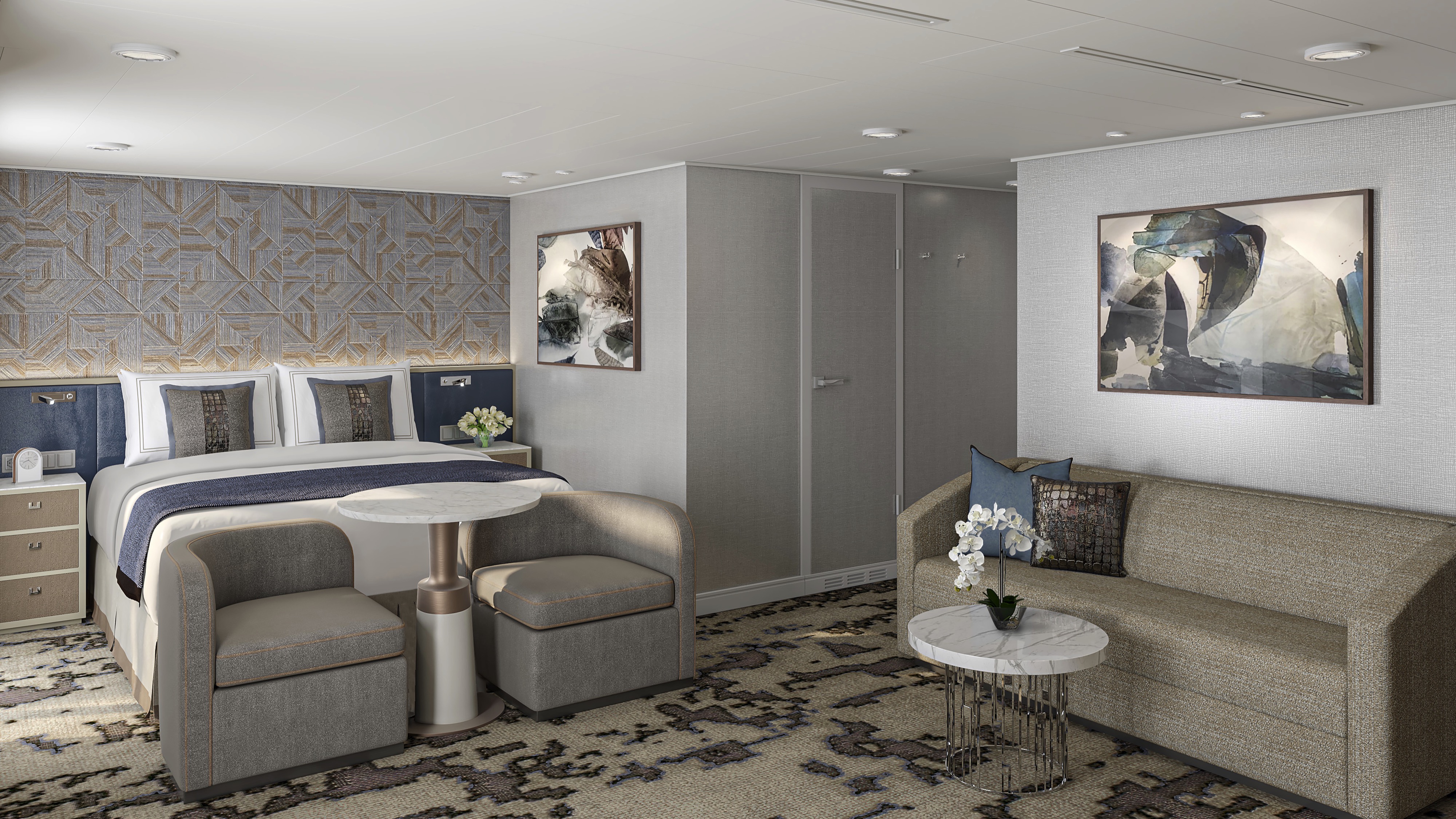 Oceania Cruises Oceania Sonata Penthouse Deluxe Suite Bedroom 1 Rendering.jpg