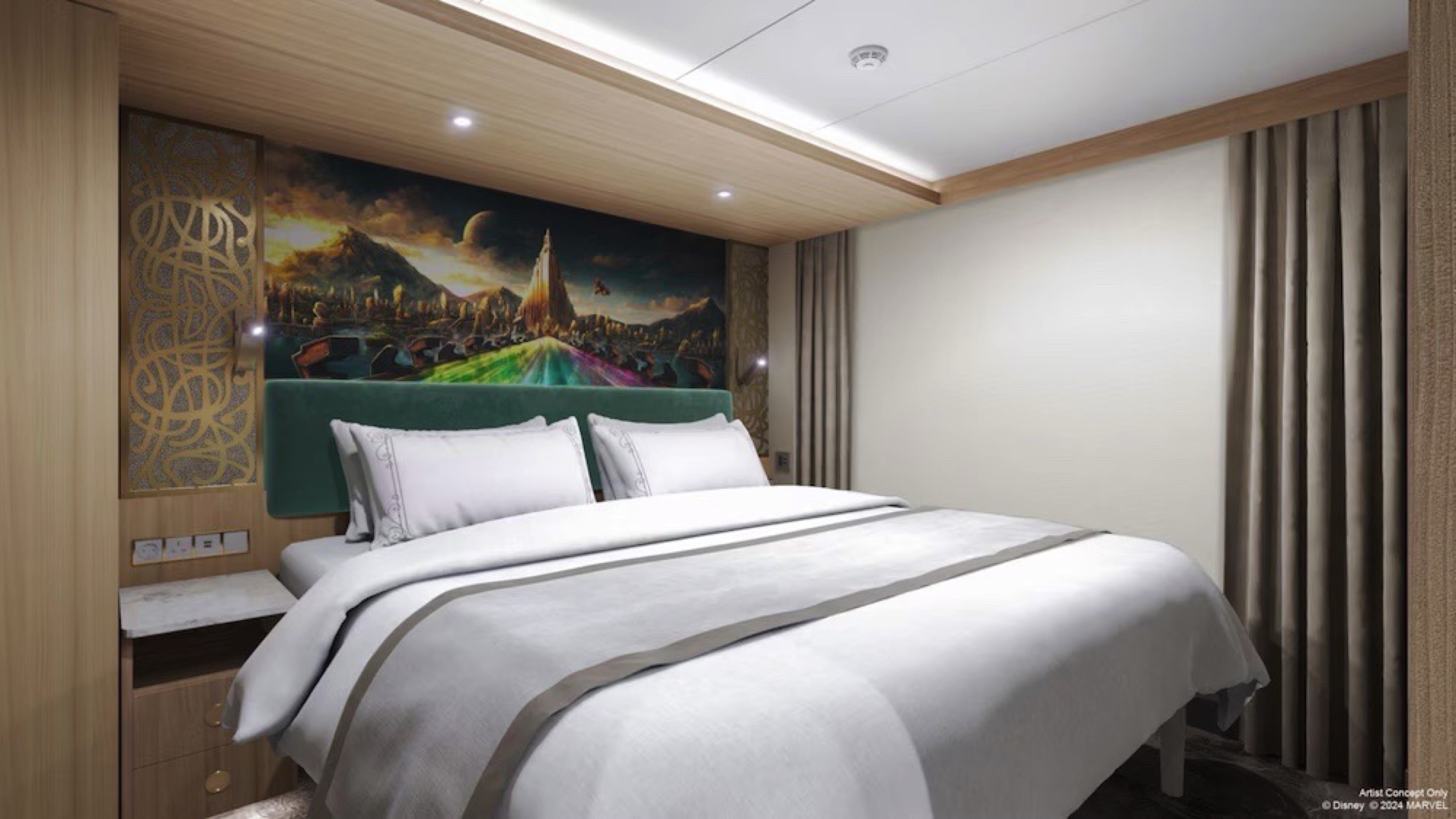 Disney Cruise Line Disney Adventure Inside Family Stateroom WEB © 2026 Disney. All Rights Reserved. Ships’ Registry - The Bahamas. Artist's Impression.jpg