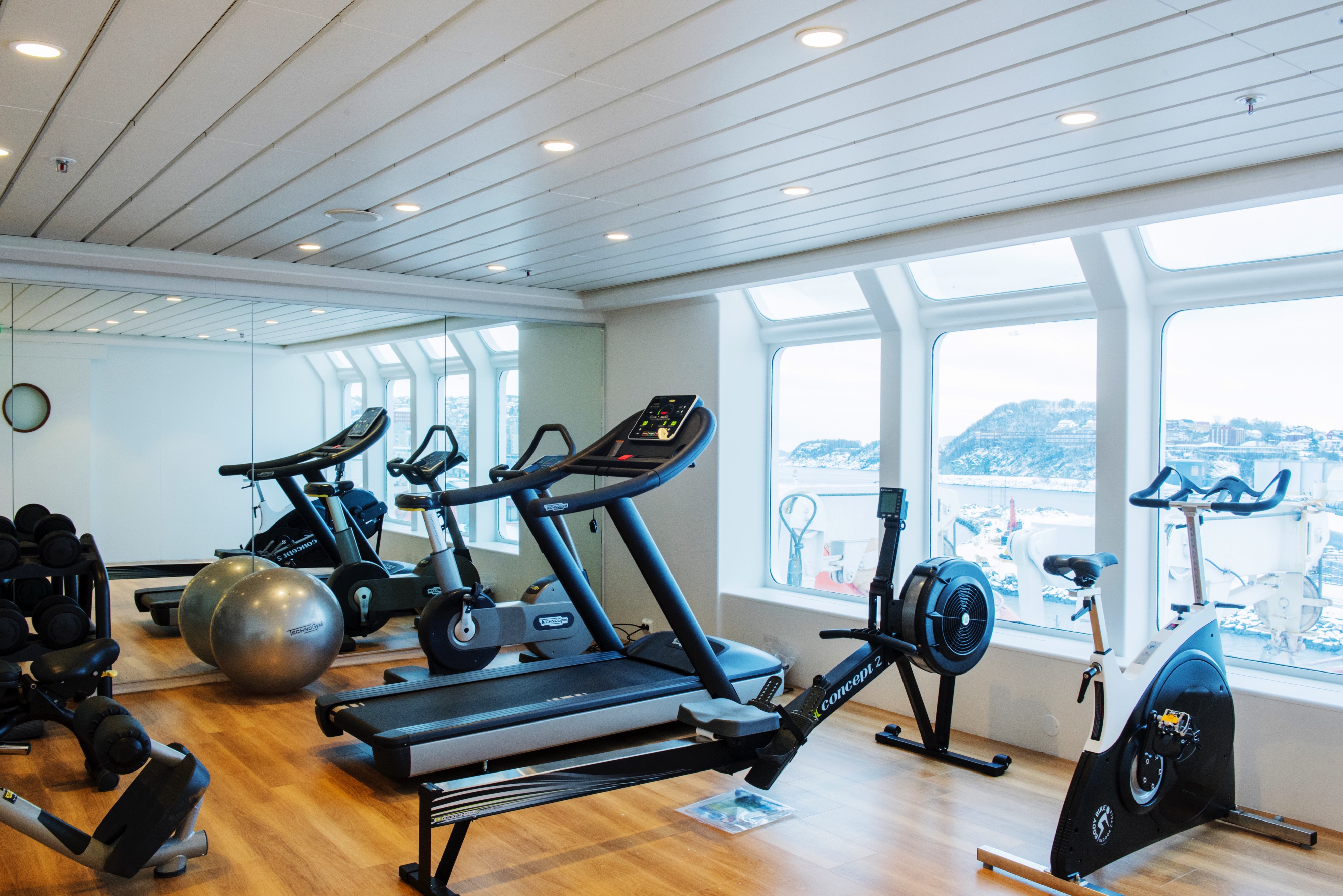 Sauna and fitness room