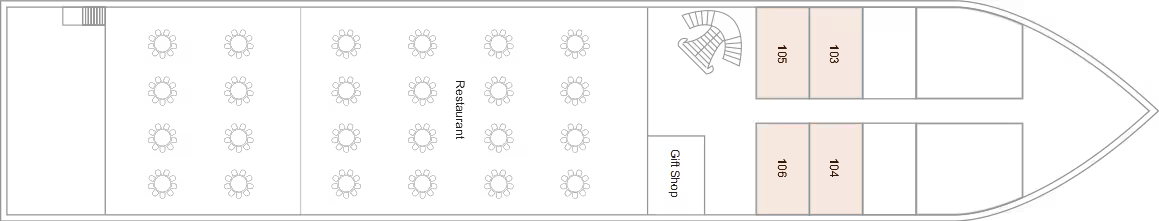 Deck 1 deck plan