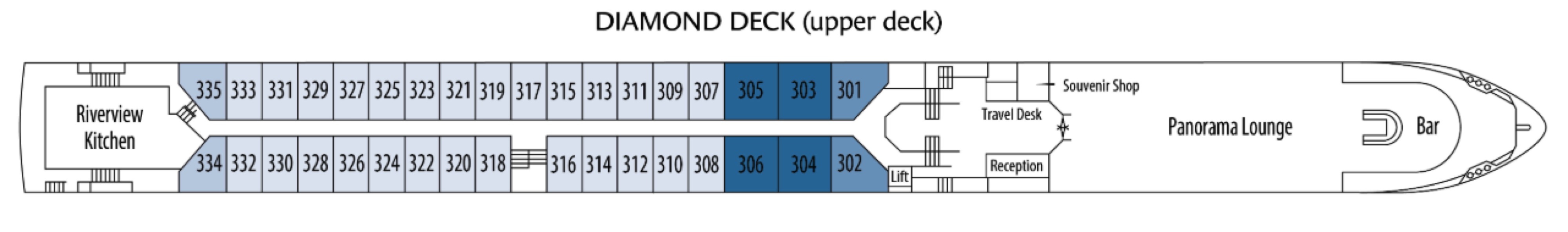 Diamond Deck  deck plan