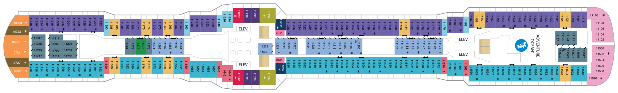 Deck 11 plan