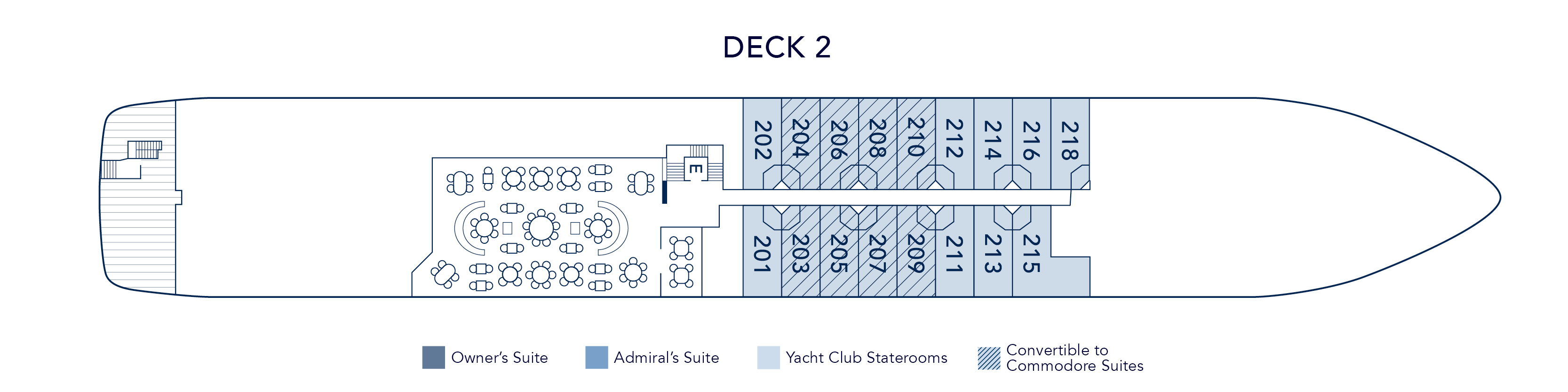 Sea Dream Yacht Club Sea Dream 1 & 2 Deck 2