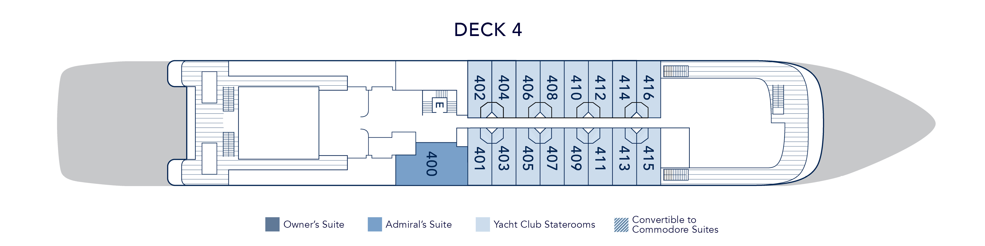 Sea Dream Yacht Club Sea Dream 1 & 2 Deck4