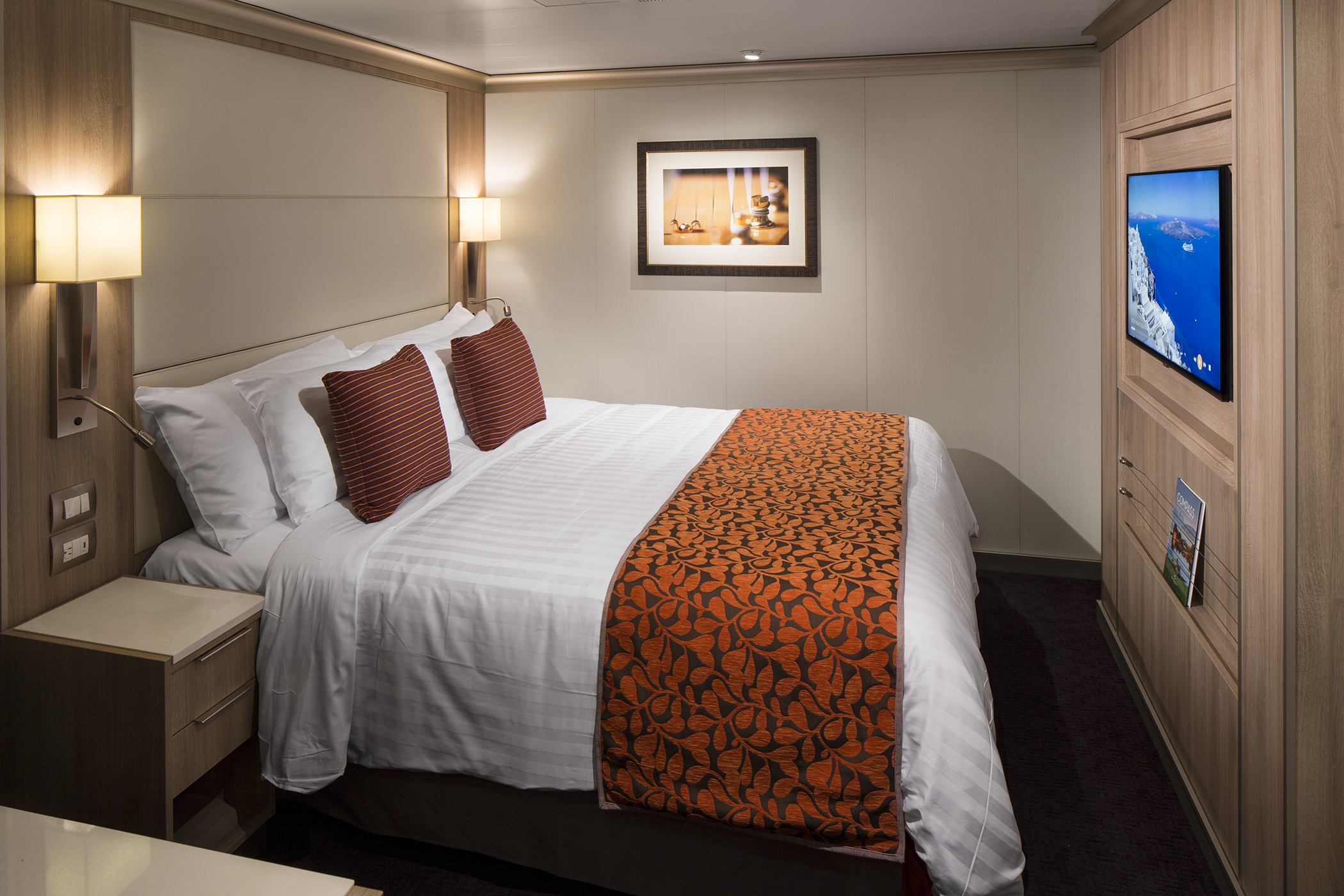 Holland America Line Koningsdam Inside Stateroom ©Michel Verdure