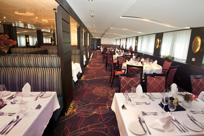 Dining on board.