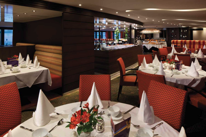 Dining on board.