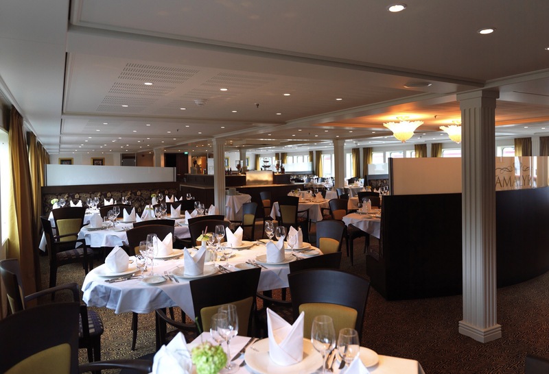 Dining on board.