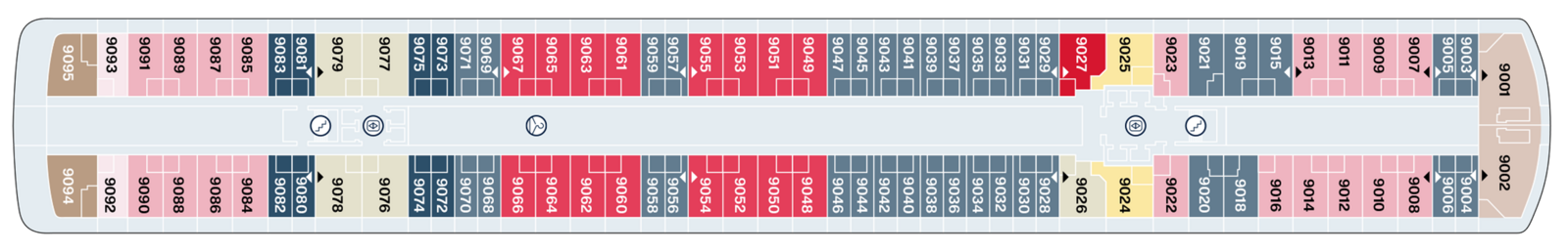 Deck plan: Deck 9