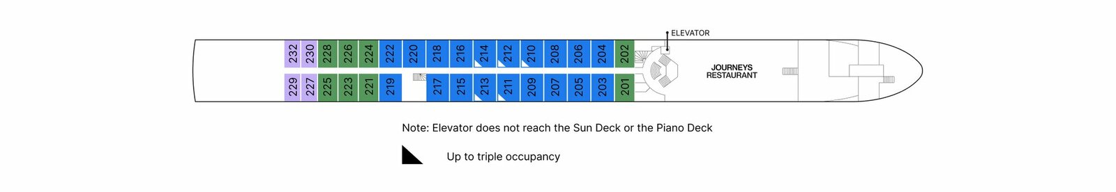 Deck plan: Cello Deck