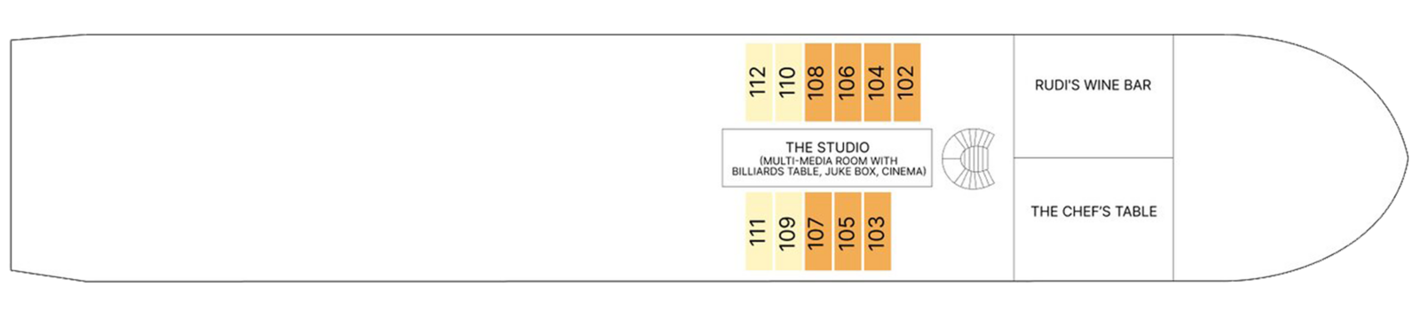Deck plan: Piano Deck