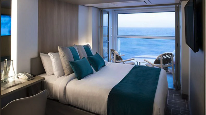 Edge Single Stateroom with Infinite Veranda