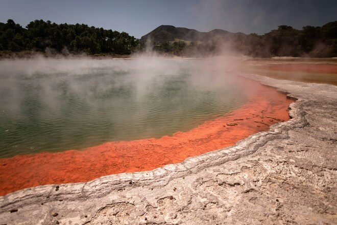 New Zealand Coastal Expedition with Geothermal Wonders and Southern Peaks